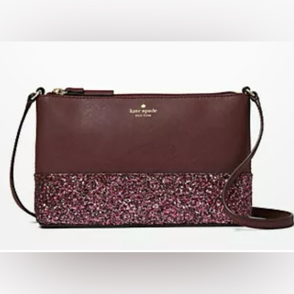 Kate Spade Greta Court Ramey Flash Glitter Crossbody